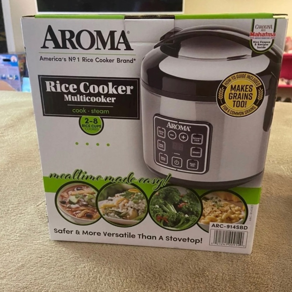 Aroma Stainless Steel Rice Cooker